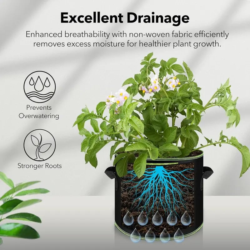 Excellent Drainage Grow Bags
