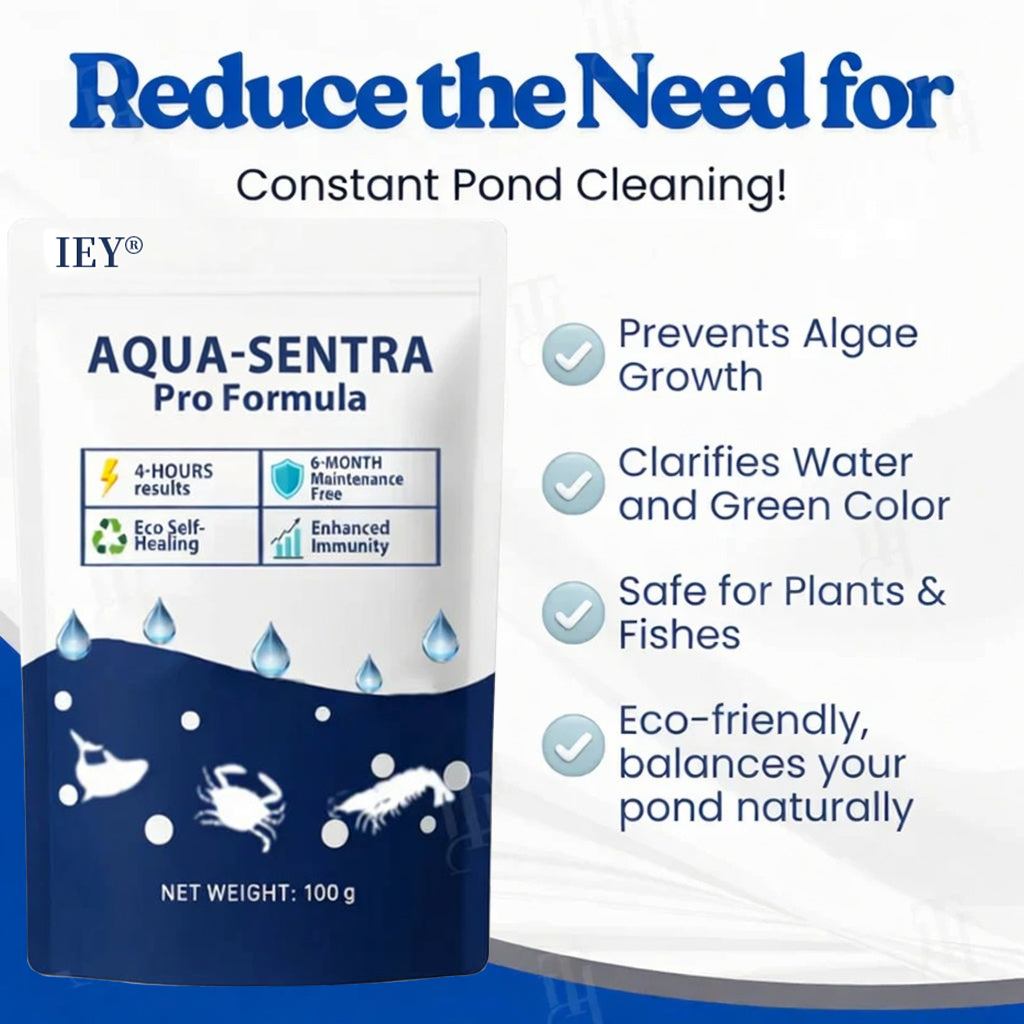 IEY® Aqua-Sentra Pro Formula– End Algae Nightmares, Restore Your Pond’s Beauty Fast!