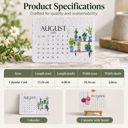 🌱 2027 Plantable Calendar – Use It. Plant It. Watch It Grow.