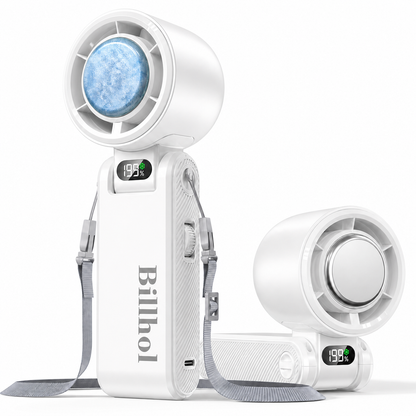Billhol® 199-Speed Handheld Cooling Fan with Ice-Cool Plate