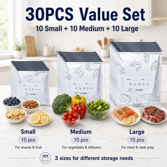 SVOZK® Reusable Foil Food Storage Bags - 30 PCS