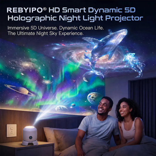 REBYIPO® 5D Starry Sky & Ocean Night Light Projector