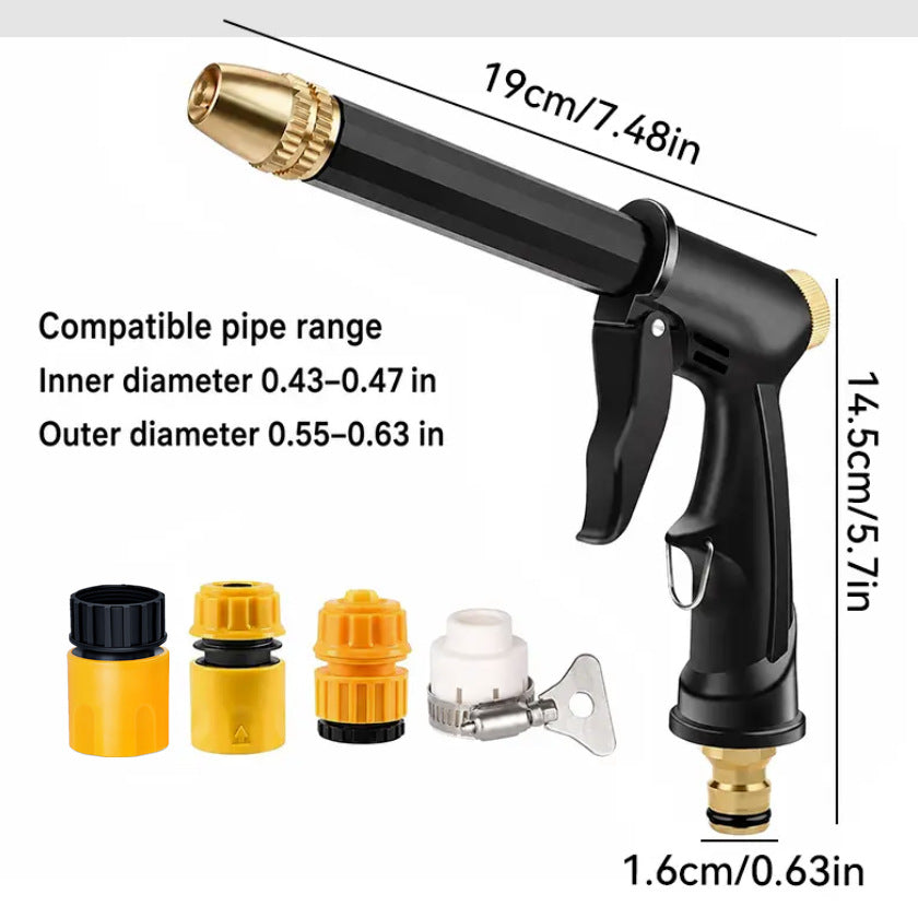 BVJ® Portable High-Pressure Garden Hose Nozzle Sprayer