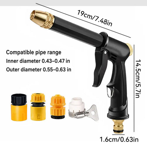 BVJ® Portable High-Pressure Garden Hose Nozzle Sprayer