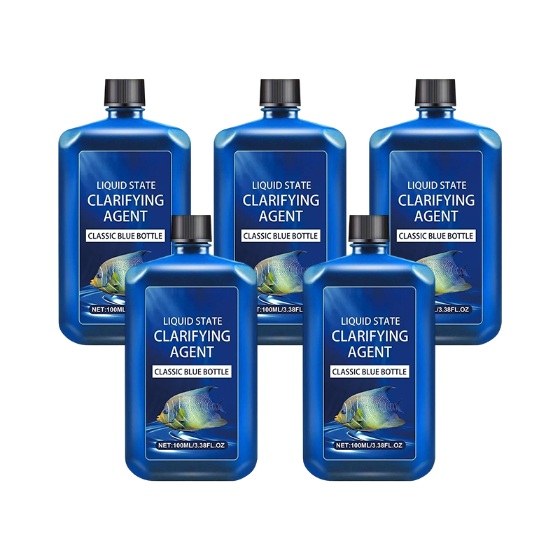 Five-pack aquarium water clarifier bundle