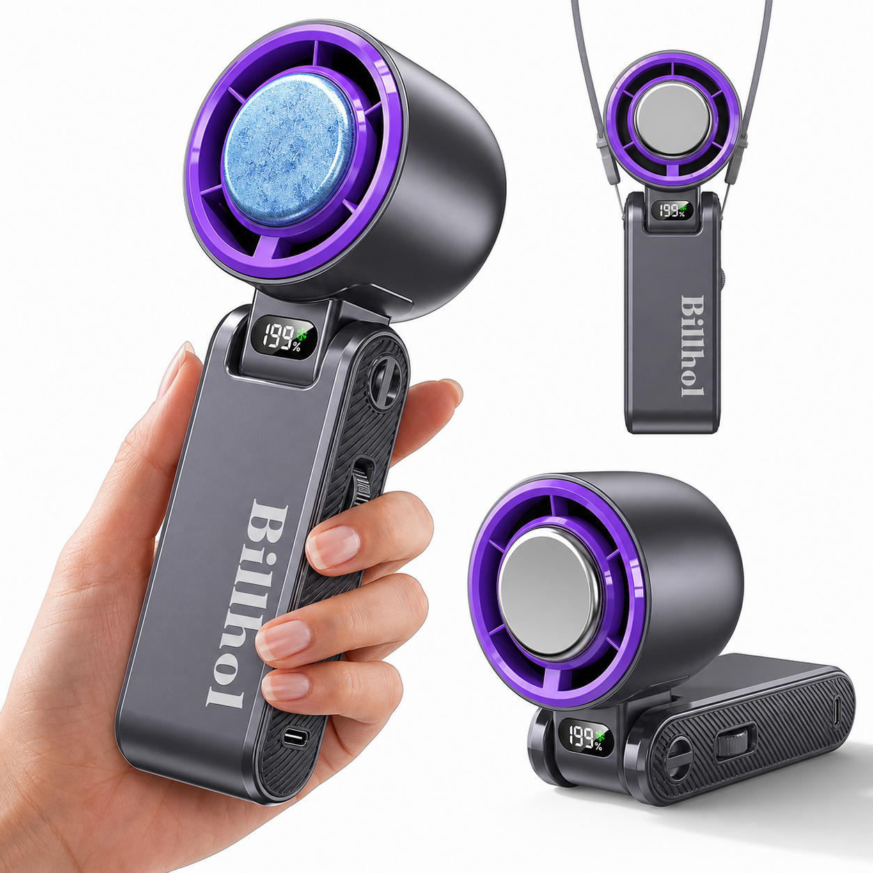Billhol Pro handheld cooling fan