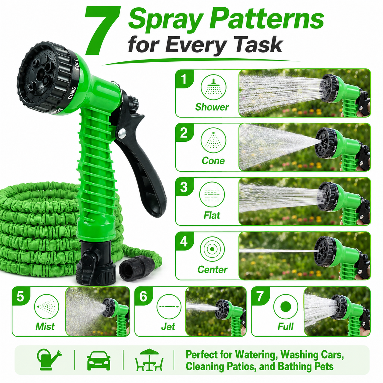 BVJ® Multi-Purpose High-Pressure Garden Hose Spray Tool