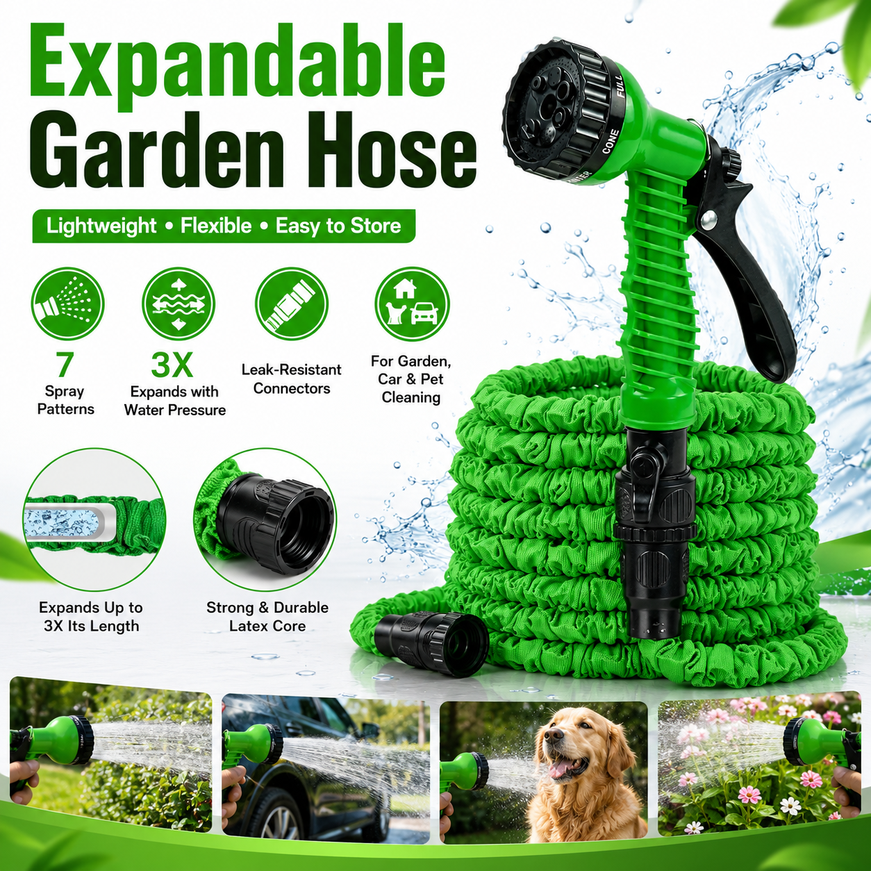 BVJ® Multi-Purpose High-Pressure Garden Hose Spray Tool
