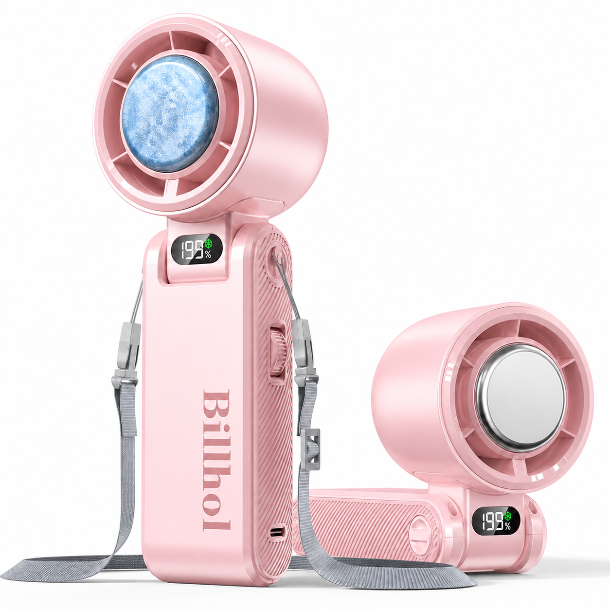 Billhol® 199-Speed Handheld Cooling Fan with Ice-Cool Plate