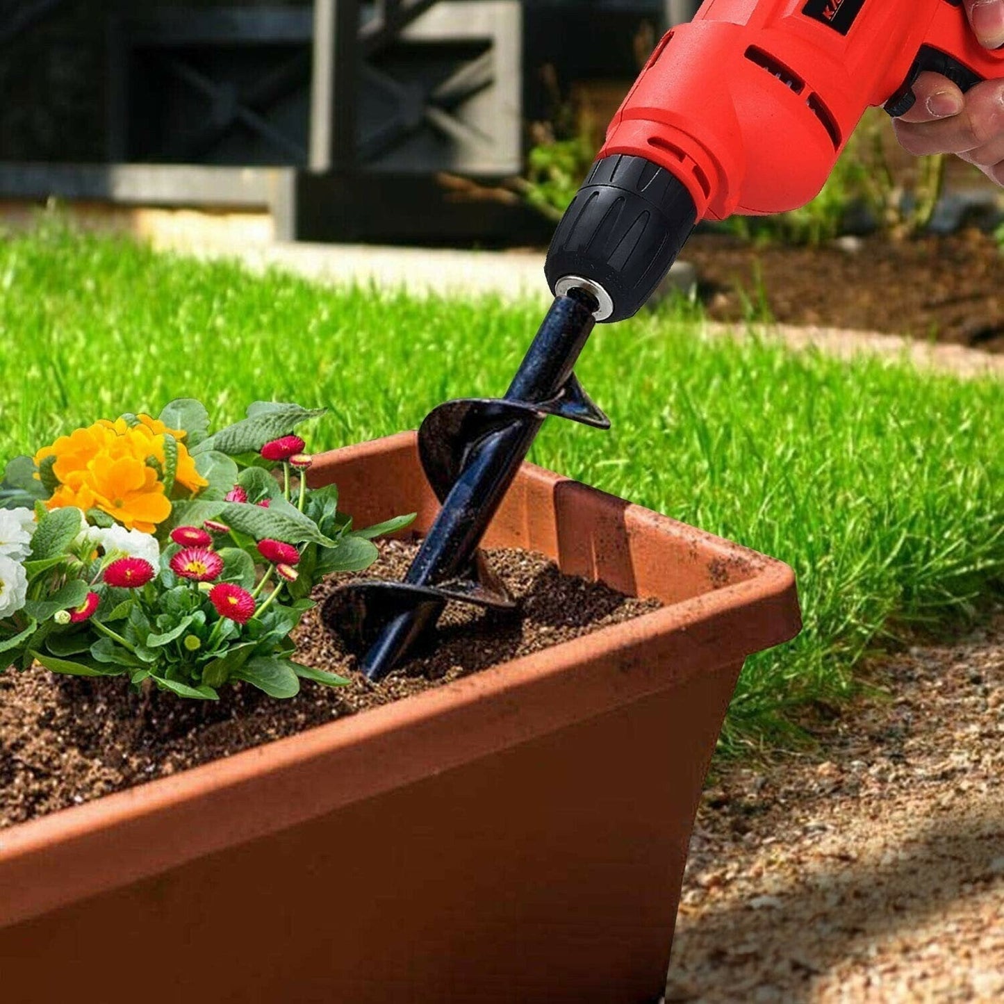 REBYIPO® Garden Auger Drill Bit Tool for Planting