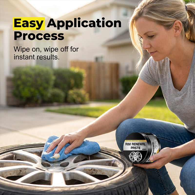 Easy wheel paste application