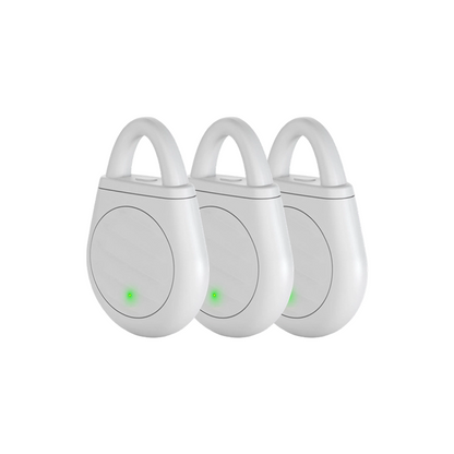White ultrasonic bird repeller three pack